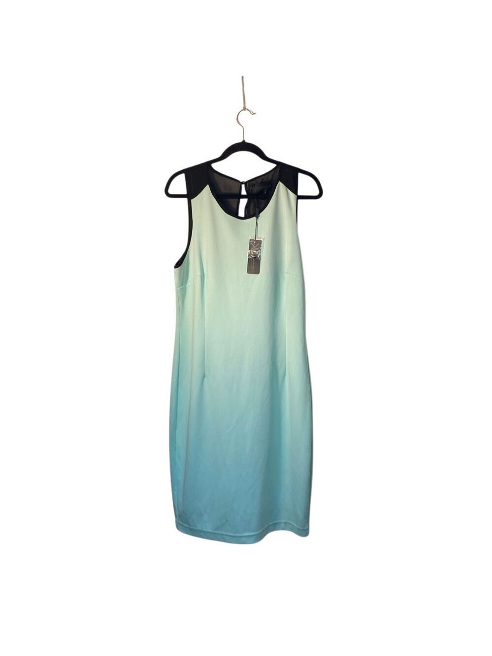 NWT Kardashian kollection mint, green, and black, sheer back dress XL